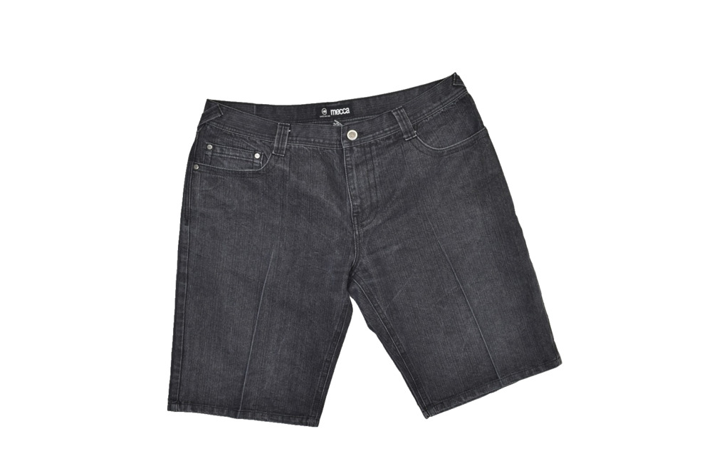 Men's Denim Short Mecca Denim Shorts Size 42x14 Denim Black Dark Wash